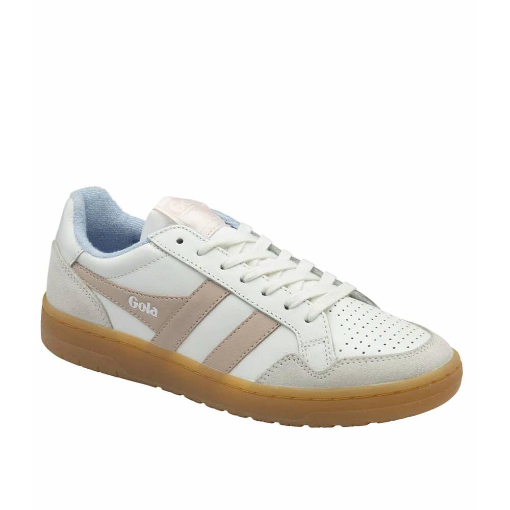 NEW GOLA women's eagle '86 sneakers in white/rose/air/gum by gola